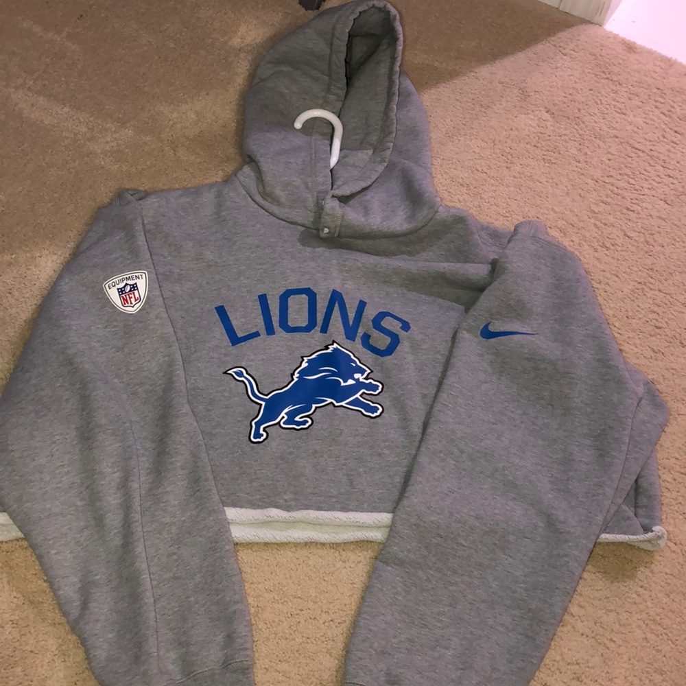 Nike Detroit Lions Cropped Sweatshirt Size L